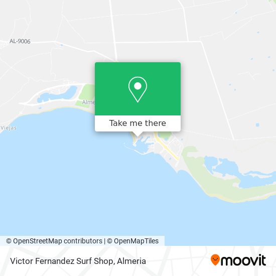 Victor Fernandez Surf Shop map