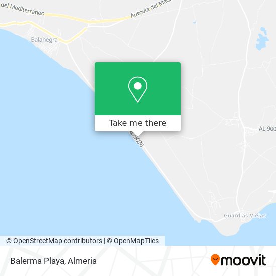 Balerma Playa map