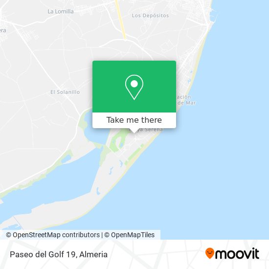 Paseo del Golf 19 map