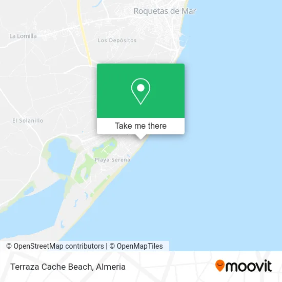 Terraza Cache Beach map