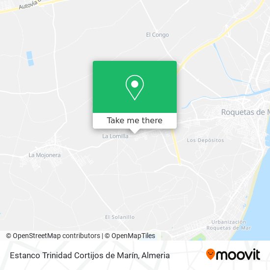 Estanco Trinidad Cortijos de Marín map