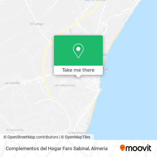 Complementos del Hogar Faro Sabinal map