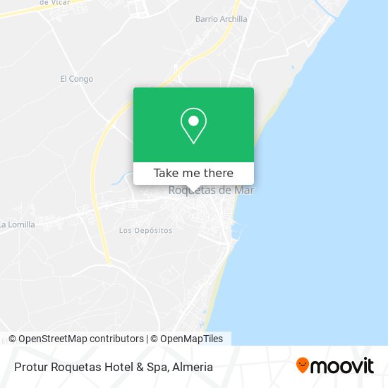 Protur Roquetas Hotel & Spa map
