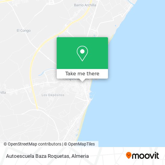 Autoescuela Baza Roquetas map