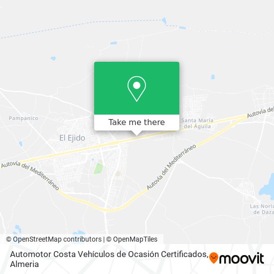 Automotor Costa Vehículos de Ocasión Certificados map