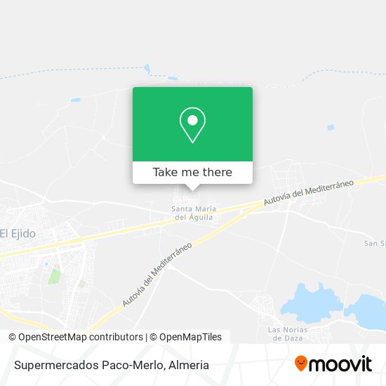 Supermercados Paco-Merlo map