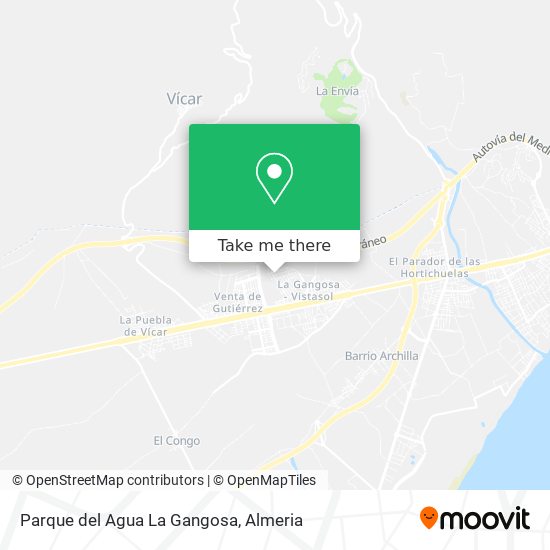 Parque del Agua La Gangosa map