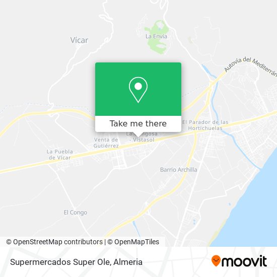 Supermercados Super Ole map