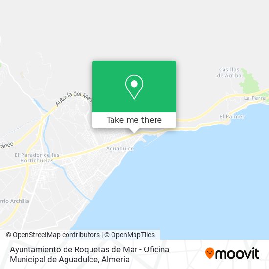 Ayuntamiento de Roquetas de Mar - Oficina Municipal de Aguadulce map