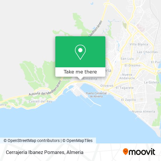 Cerrajeria Ibanez Pomares map