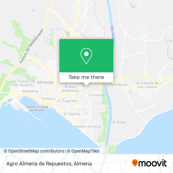Agro Almeria de Repuestos map