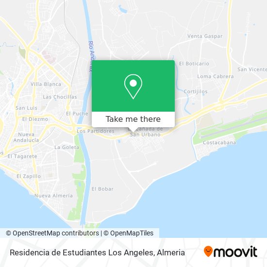 Residencia de Estudiantes Los Angeles map