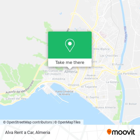 Alva Rent a Car map