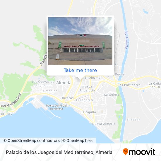 Palacio de los Juegos del Mediterráneo map