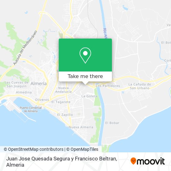 Juan Jose Quesada Segura y Francisco Beltran map