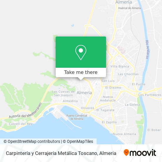 Carpintería y Cerrajería Metálica Toscano map