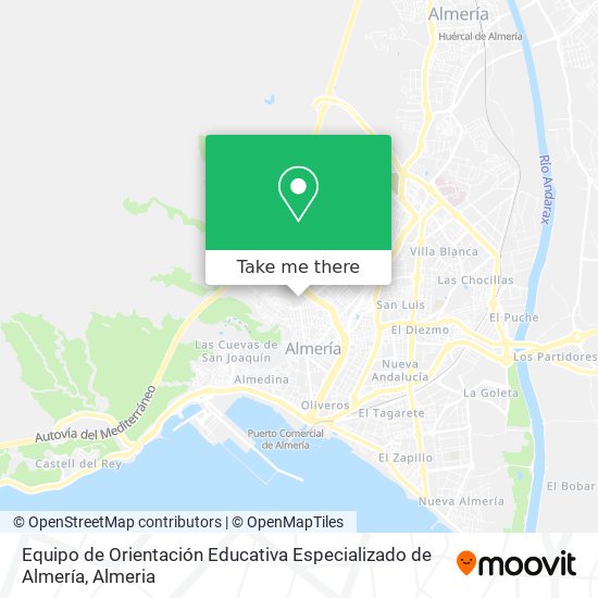 Equipo de Orientación Educativa Especializado de Almería map