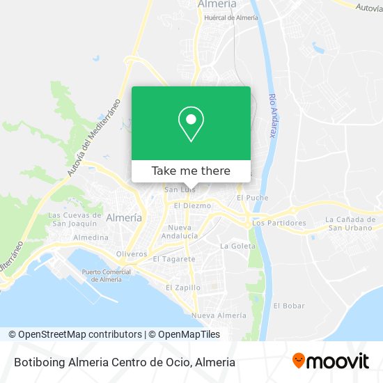 mapa Botiboing Almeria Centro de Ocio