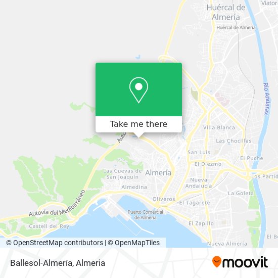 Ballesol-Almería map