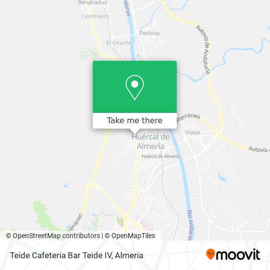 Teide Cafeteria Bar Teide IV map