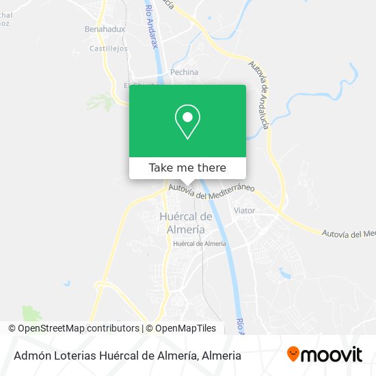 Admón Loterias Huércal de Almería map