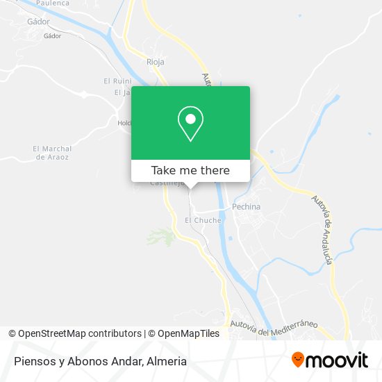 Piensos y Abonos Andar map
