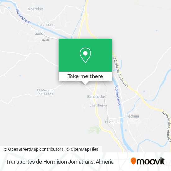 Transportes de Hormigon Jomatrans map