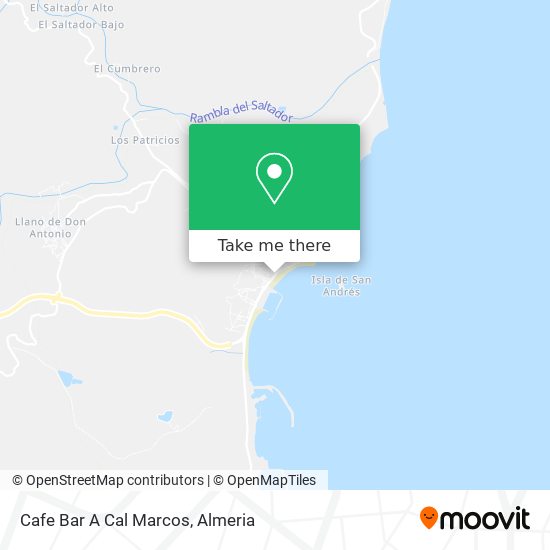 Cafe Bar A Cal Marcos map