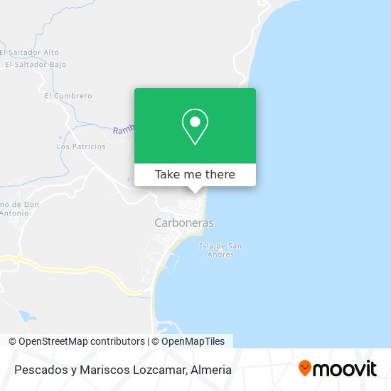 Pescados y Mariscos Lozcamar map