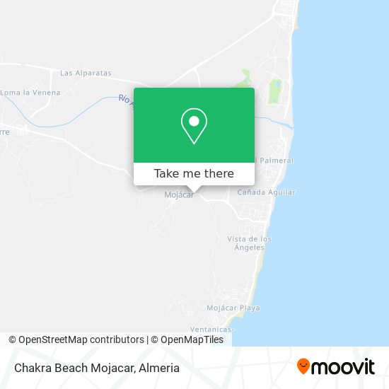 Chakra Beach Mojacar map