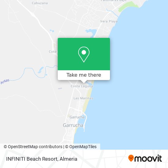 INFINITI Beach Resort map