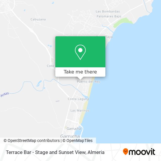 Terrace Bar - Stage and Sunset View map