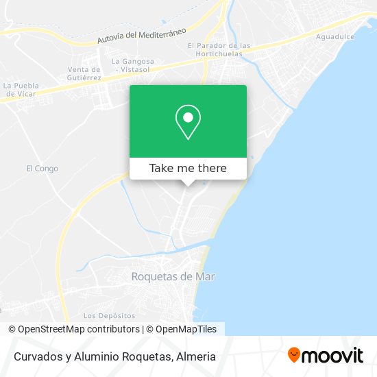 Curvados y Aluminio Roquetas map