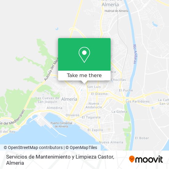 Servicios de Mantenimiento y Limpieza Castor map