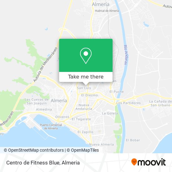 Centro de Fitness Blue map