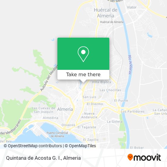 Quintana de Acosta G. I. map