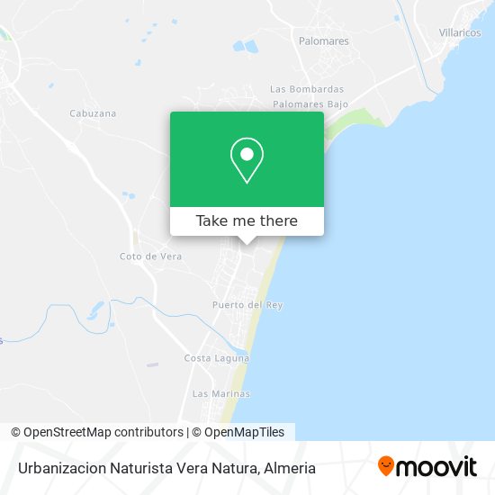 mapa Urbanizacion Naturista Vera Natura