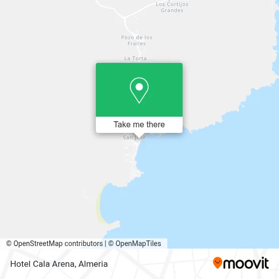 Hotel Cala Arena map