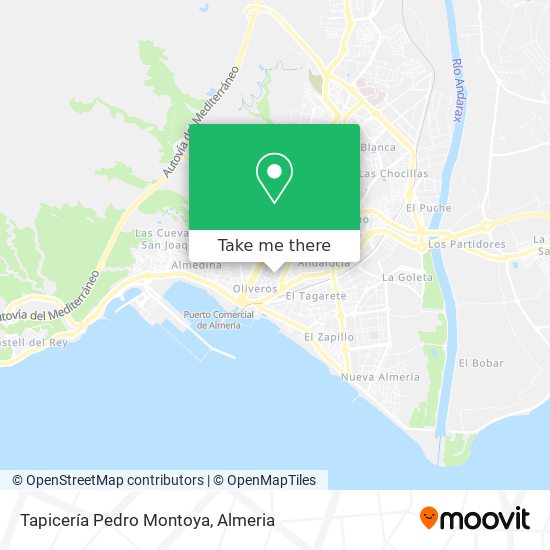 Tapicería Pedro Montoya map