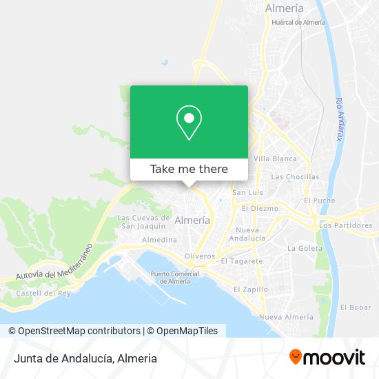 Junta de Andalucía map