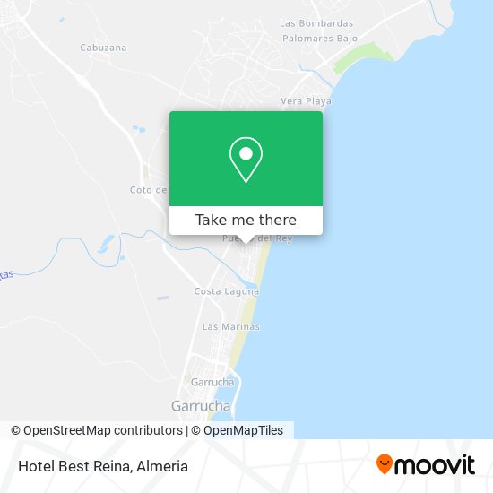 Hotel Best Reina map