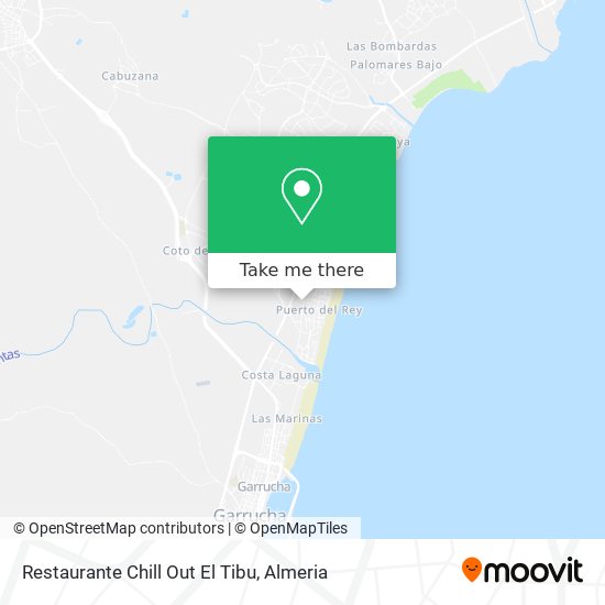 mapa Restaurante Chill Out El Tibu