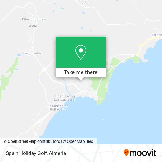Spain Holiday Golf map