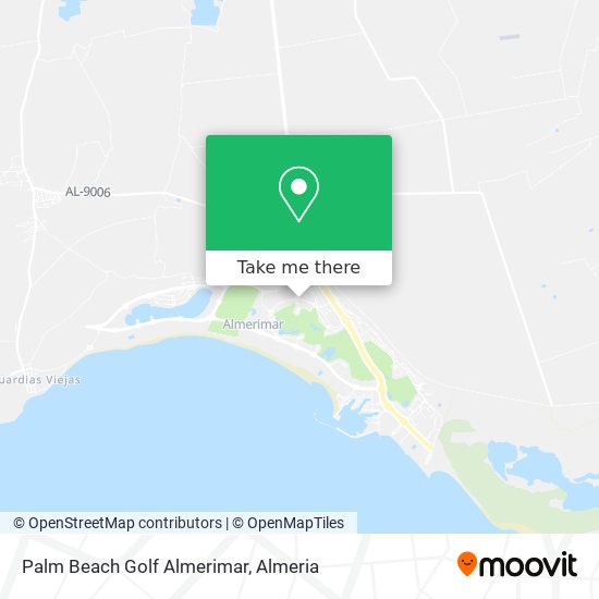 Palm Beach Golf Almerimar map