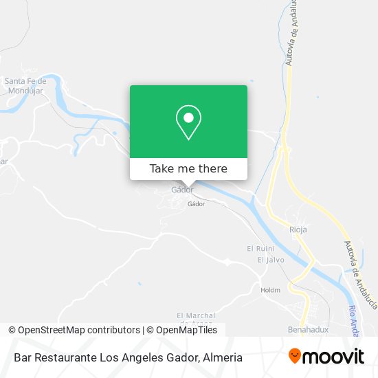 Bar Restaurante Los Angeles Gador map