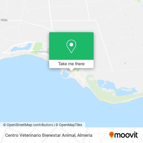 mapa Centro Veterinario Bienestar Animal