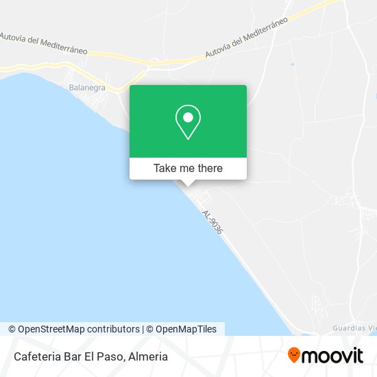 Cafeteria Bar El Paso map