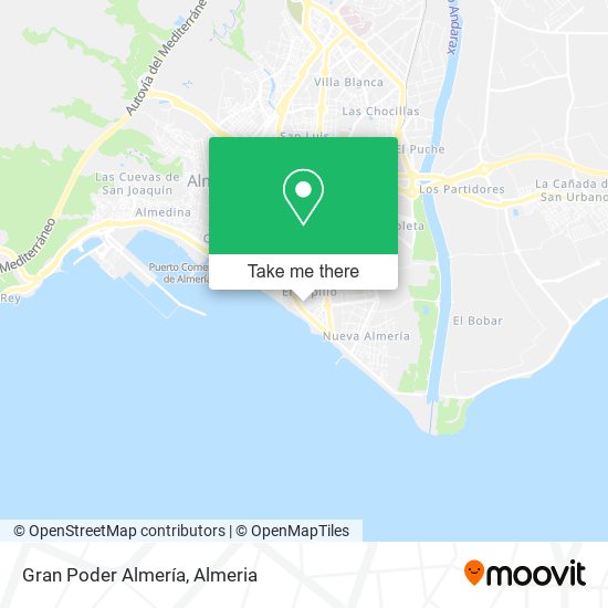 Gran Poder Almería map