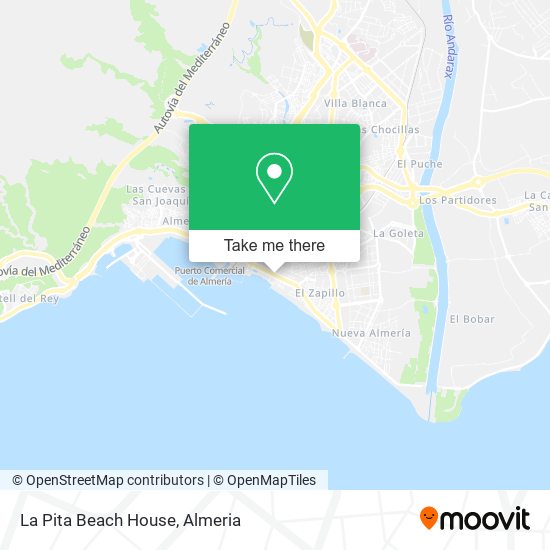 La Pita Beach House map