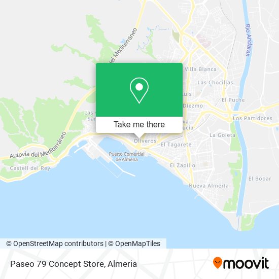 Paseo 79 Concept Store map